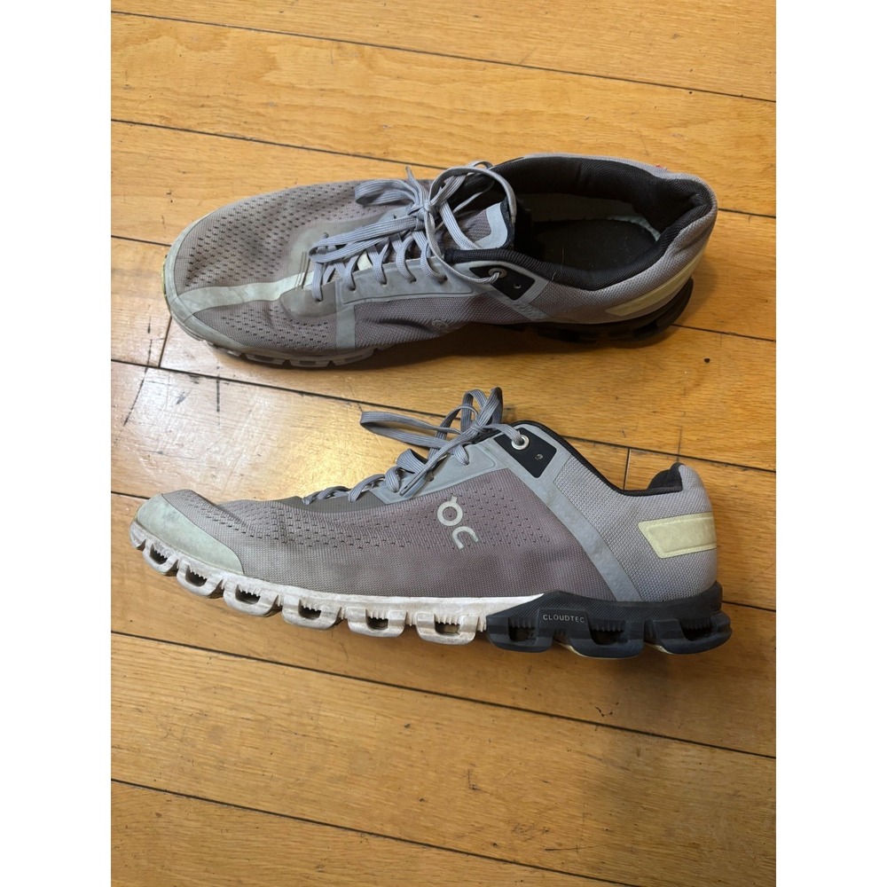 On Cloud Men's Cloudflow 3.0 Running Shoes Gray Alloy Magnet Ombre Size 12.5 M